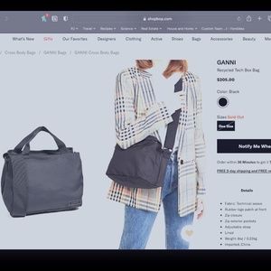 GANNI Recycled Tech Box Bag